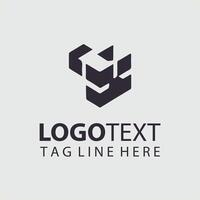 A black and white logo design for a company vector