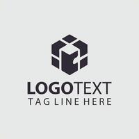 A black and white logo design for a company vector