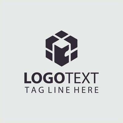 A black and white logo design for a company