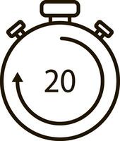 Loading Stopwatch sketch icon Outline clipart vector
