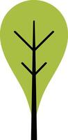 Tree or leaf icon Green clipart vector