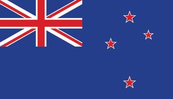 Flag of New Zealand. design vector
