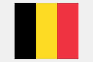 Belgium flag waving 3D gradient effect shiny silk textured. vector
