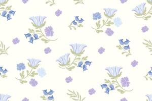 Minimal Floral seamless pattern design texture vintage. vector