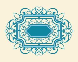 Template for plotter laser cutting of paper, metal engraving, wood carving, cnc, Decorative paper art panel dies vector