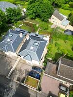 High Angle View of Historical Bath City of England United Kingdom During Partially Cloudy Day of May 27th, 2024, Aerial Footage Was Captured with Drone's Camera During Bright Sunny Day photo