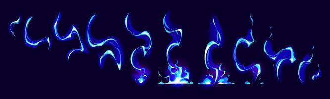 Lightning game sprite fx effect, cartoon bolt vector