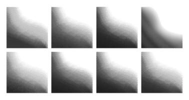 Halftone gradient pattern gradation backgrounds vector