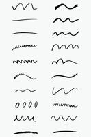 Exploring Artistic Diversity Through Hand Drawn Circles A Collection of 16 Unique Designs Showcasing Various Techniques and Styles With Brush Strokes and Artistic Expression Highlighting vector