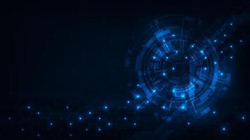 Digital hud sci fi technology concept adstract blue light background. vector