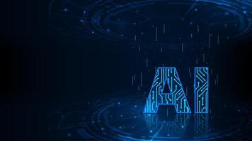 Artificial intelligence futuristic digital technology transformation concept. Technology abstract background. vector