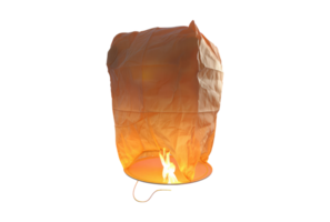 A paper lantern with a light on it png