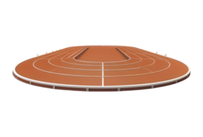 An orange track running track on a black background png