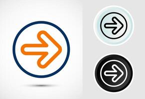 Arrow icon design illustration, Creative arrow for apps and websites vector