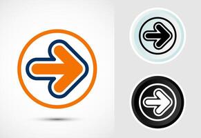 Arrow icon design illustration, Stylish arrow for apps and websites vector