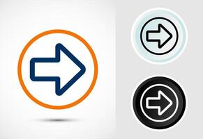 Arrow icon design illustration, essential for web and app design vector