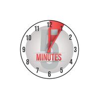 five minutes stopwatch icon, timer symbol, cooking time, cosmetic or chemical application time, 5 min waiting time illustration vector