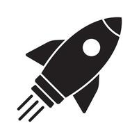 Rocket icon. Flying rocket icon. vector