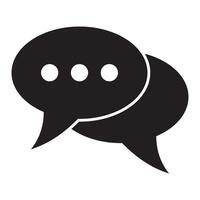 Chat icon. Talk speech bubble icon. Dialogue balloon icon. vector