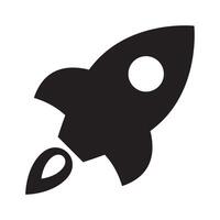 Rocket icon. Flying rocket icon. Rocket launch icon. vector