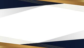 Luxury certificate background in gold, white and blue. Elegant background. vector