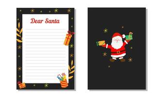 Set New Year cover, wish list, organizer, notebook, book. Holiday new year decoration template. Cover for New Year's wish list vertical format A4, A5. vector