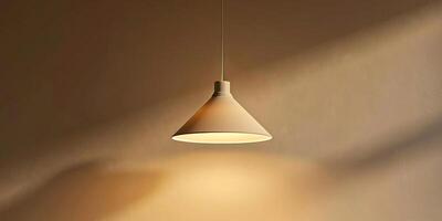 glowing minimal light bulb. ambient feel. highlight simplicity and modern design. photo