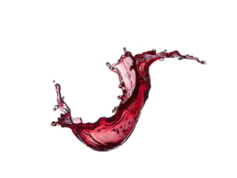 Red Wine Splash on Transparent Background png