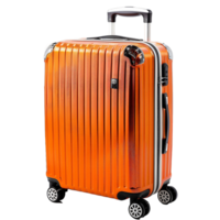 Isolated Travel Suitcase with Transparent Background and Shadow png