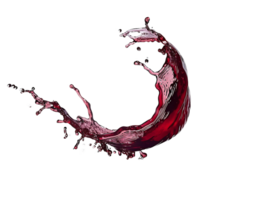 Red Wine Splash on Clear Background png