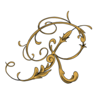 R font Royal element border and frame illustration png
