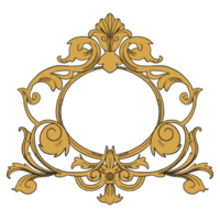 Royal pattern element border and frame illustration png