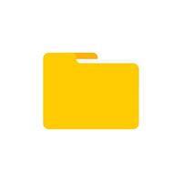 folder icon flat style vector