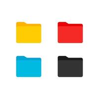 File folders icons. Documents for computer. vector