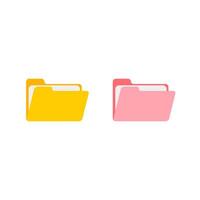 File folder button design. vector