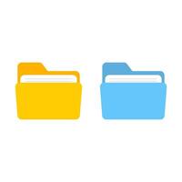 File folder icon set. Design for app vector