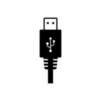 usb plug icon. usb connector symbol. data transfer computer usb drive symbol. portable storage pendrive device icon suitable for apps and websites vector