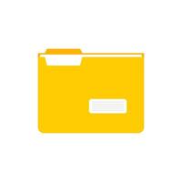 Folder icons set. File document in organizing folder. vector