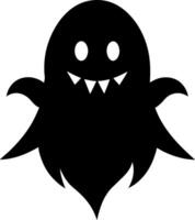 Silhouette of a flying witch on a broomstick vector