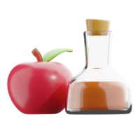 3D Apple Cider And Autumn Harvest Scene png