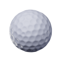 3D Realistic White Golf Ball Image png