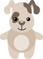 Friendly dog isolated on white vector