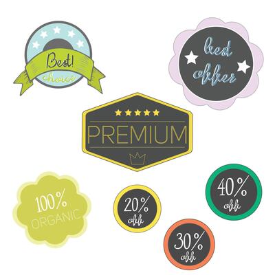 Special label doodle hand drawn illustration