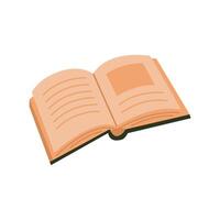 Open book. Color illustration for book store, learning, library, reading club, banner. vector