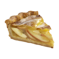 A slice of apple pie with a slice missing png