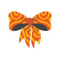 Elegant Festive Red Tied Bow Illustration vector