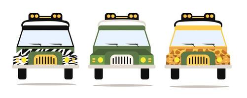 car safari element object design for kid product vector