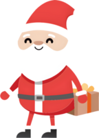 Santa Cartoon Image with Joyful Smile Spreads Christmas Cheer. . png