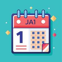 calendar with the date vector
