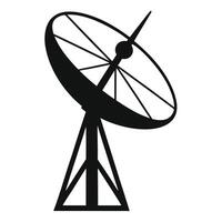 antenna silhouette with a white background. vector